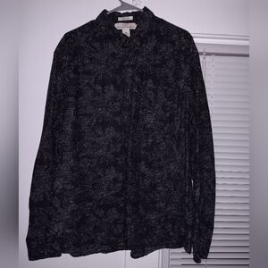 H&M Mens Textured Collared Shirt